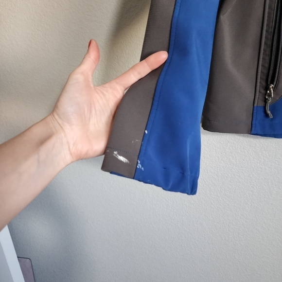 BLACK DIAMOND Soft Shell jacket full zip fleece‎ lined in blue / grey size L - Picture 13 of 13